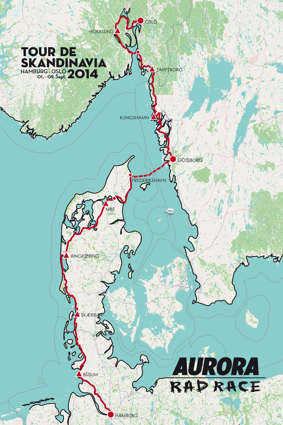 Tour de Skandinavia - Route