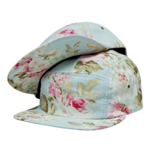 AURORA "The Floral" 5 Panel Cap - blue