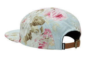 AURORA "The Floral" 5 Panel Cap - blue