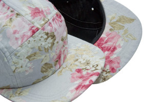 AURORA "The Floral" 5 Panel Cap - grey