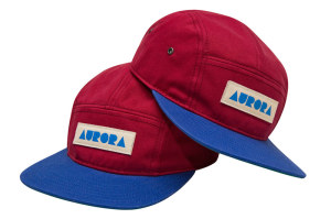 AURORA 5 Panel Cap - bordeaux