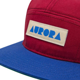 AURORA 5 Panel Cap - bordeaux