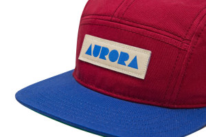 AURORA 5 Panel Cap - bordeaux