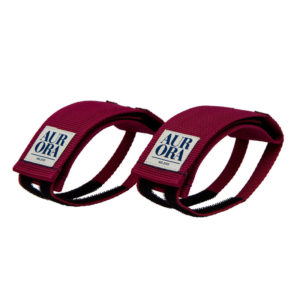 AURORA Velcro Straps Serif - bordeaux