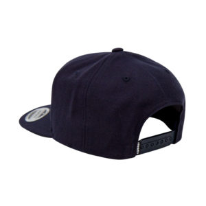 AURORA Serif Snapback Cap - navy